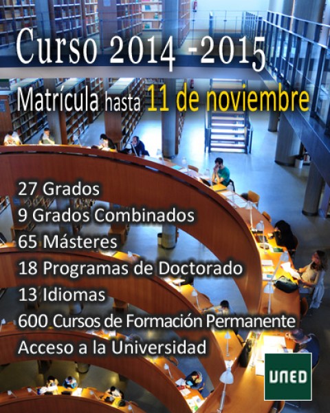 <b>Matrícula abierta hasta el 11 de noviembre
</b>