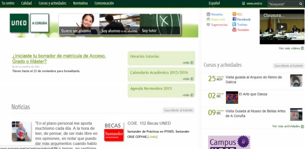 Portal UNED A Coruña